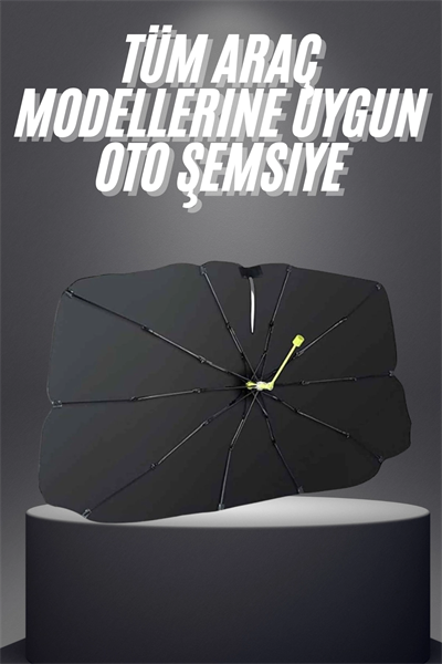 Yeni Nesil Tüm Araç Modellerine Uygun Oto Şemsiye Katlanabilir UV Işınlarına Karşı