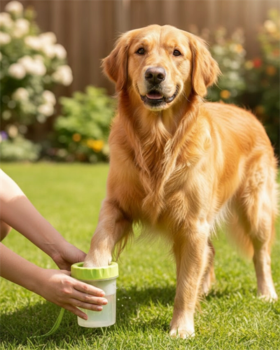 Yuvarlak Başlıklı Köpek Pati Temizleyici Yumuşak Silikon Fırçalı