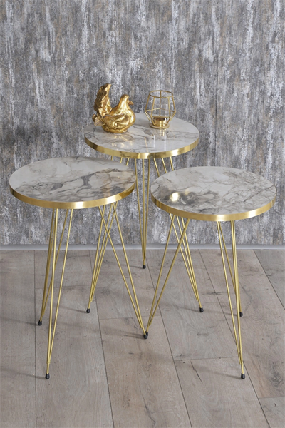 Zigon Sehpa Gold Efes Tel 1043