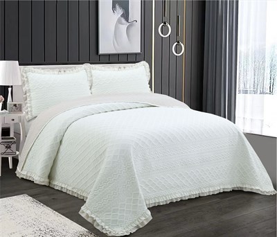 HAZEL WASHED FIRFIRLI ÇİFT KİŞİLİK YATAK ÖRTÜSÜ TAKIMI