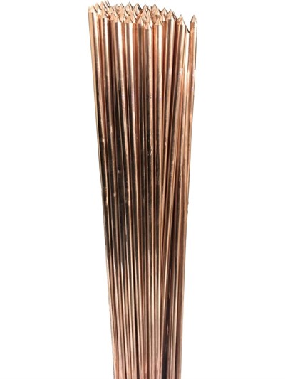 12 mm 1 Metre Bakır Kaplama 10 Adet Topraklama Çubuğu + Klemens Dahil (Ekonomik Bağ)