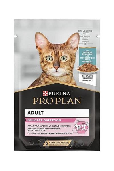 Pouch Delicate Okyanus Balıklı Yetişkin Kedi Konservesi 85 Gr