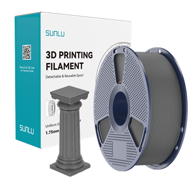 SUNLU High Speed PLA Marble Filament Ashen Concrete