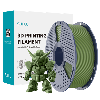 SUNLU PLA+ 2.0 Filament Olive Green