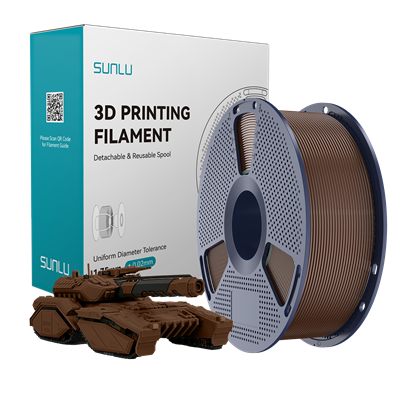 SUNLU PLA Filament Coffee Brown
