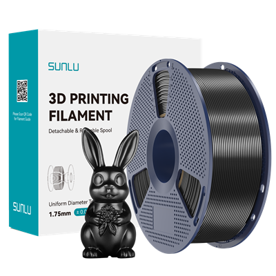 SUNLU Silk PLA+ Filament Black