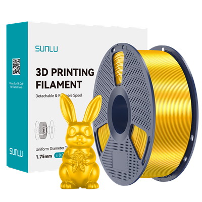 SUNLU Silk PLA+ Filament Light Gold