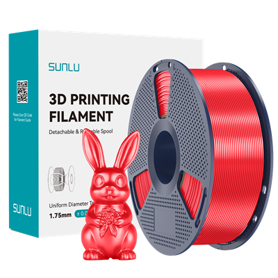 SUNLU Silk PLA+ Filament Red