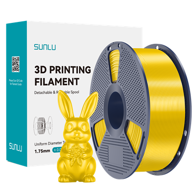 SUNLU Silk PLA+ Filament Yellow
