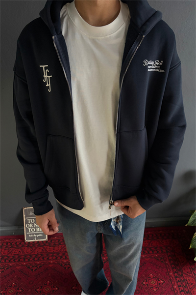 Lacivert Premium Hoodie