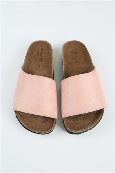 No Miento June Kadın Vegan Deri Tek Bantlı Pudra Terlik