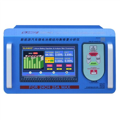 Sunkko Sunkko D2524 Elektrikli Araç Lityum Batarya Akü Modülü Dengeleyici - Test Cihazı Analizörü - Pil Şarj Cihazları