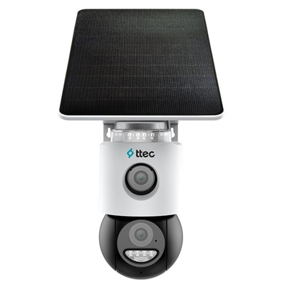 Ttec Ttec SLR-3320S-MH/SL-4G 3+3 MP Çift Kameralı Solar Panelli Sesli Gece Renkli Sim Kart Destekli 4G PTZ IP Kamera - Wifi Kamera
