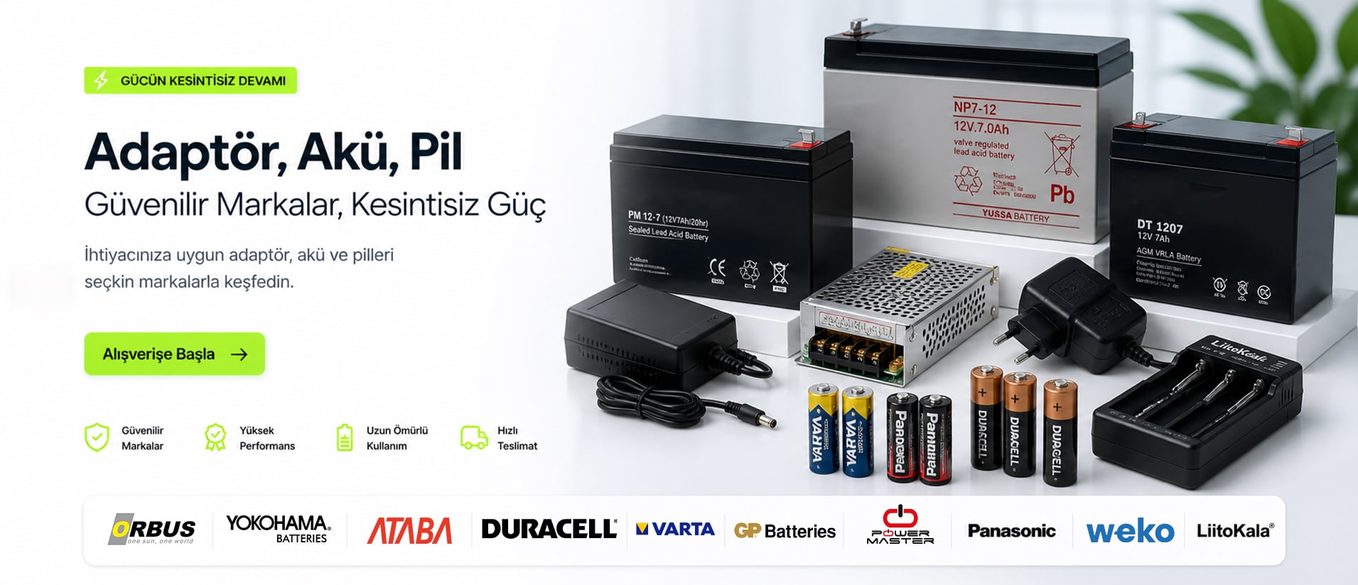 Adaptör Akü Pil Ürünleri En Ucuz Fiyat