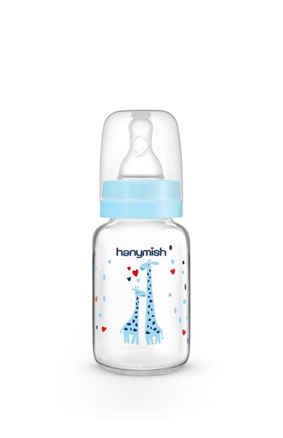 Hanymish Cam Biberon 125 ml 0-6 Ay - Mavi