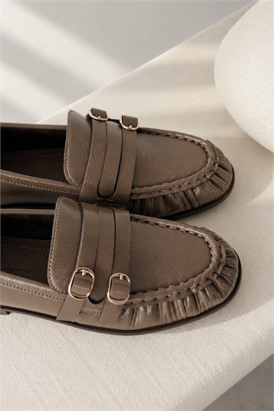 Çift Tokalı Loafer