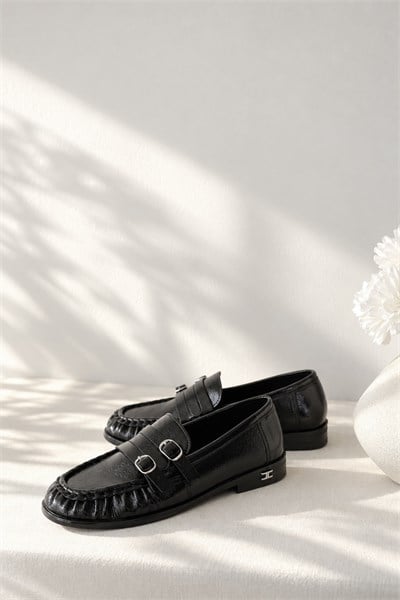 Çift Tokalı Loafer