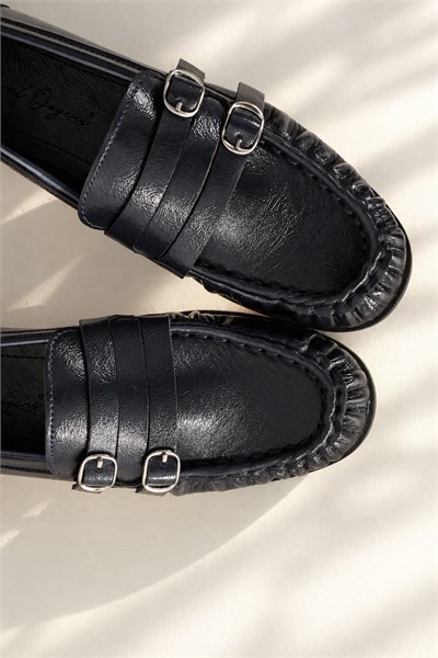 Çift Tokalı Loafer