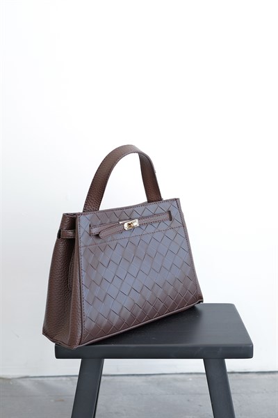 Desenli Omuz ve El Çanta