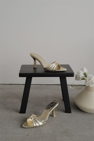 Drape Model Topuklu Terlik