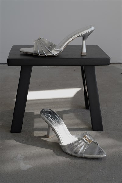 Drape Model Topuklu Terlik