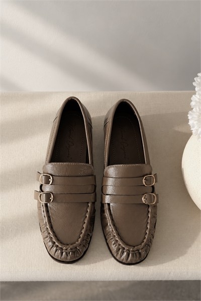 Çift Tokalı Loafer