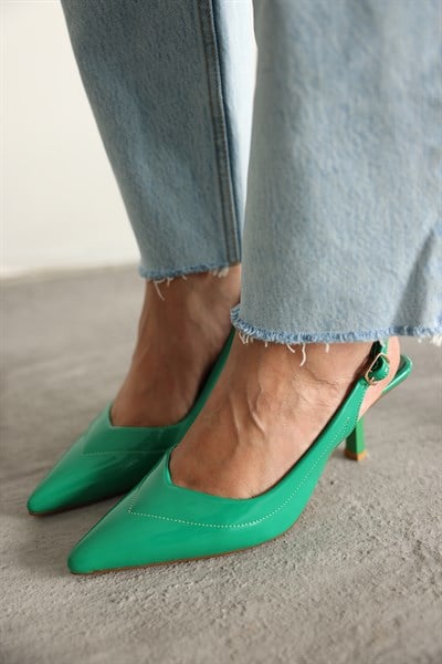 Dikiş Detaylı Topuklu Ayakkabı