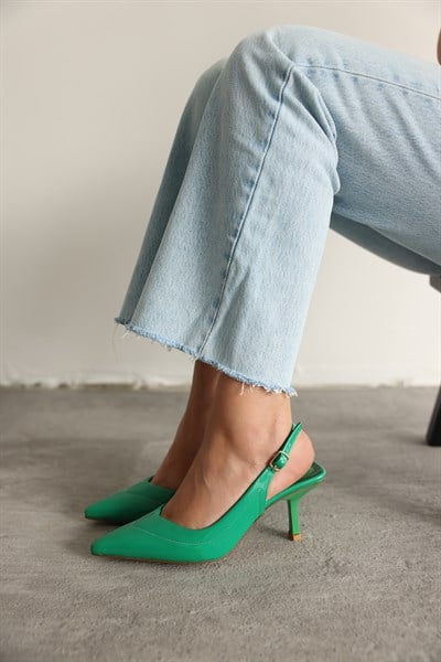 Dikiş Detaylı Topuklu Ayakkabı