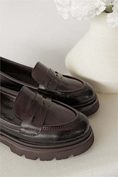 Kalın Taban Loafer Ayakkabı