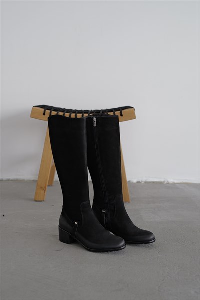 Hakiki Deri Uzun Çizme
