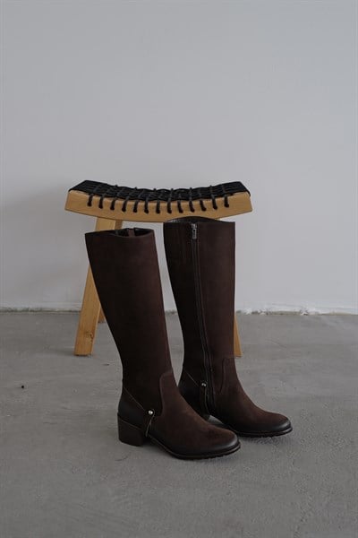 Hakiki Deri Uzun Çizme