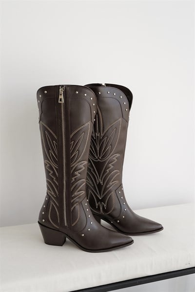 Nakışlı Western Çizme
