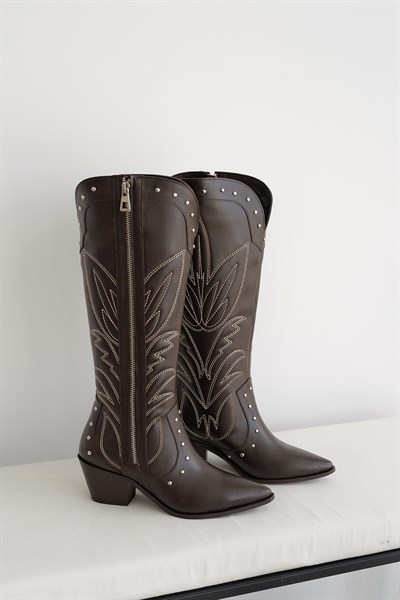 Nakışlı Western Çizme
