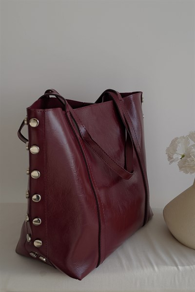 Zımbalı Büyük Çanta