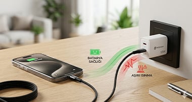 Mobicaps hızlı şarj cihazı ve batarya koruma görseli