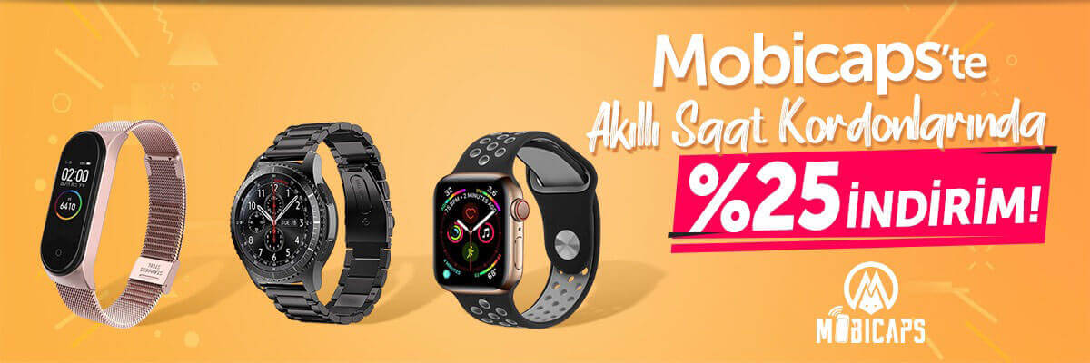 Akıllı Saat Kordonlarında %25 indirim