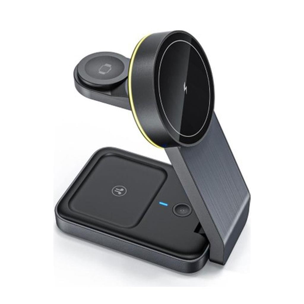 Sunix MG-50 3in1 Katlanabilir MagSafe Destekli 15W Wireless Şarj Standı