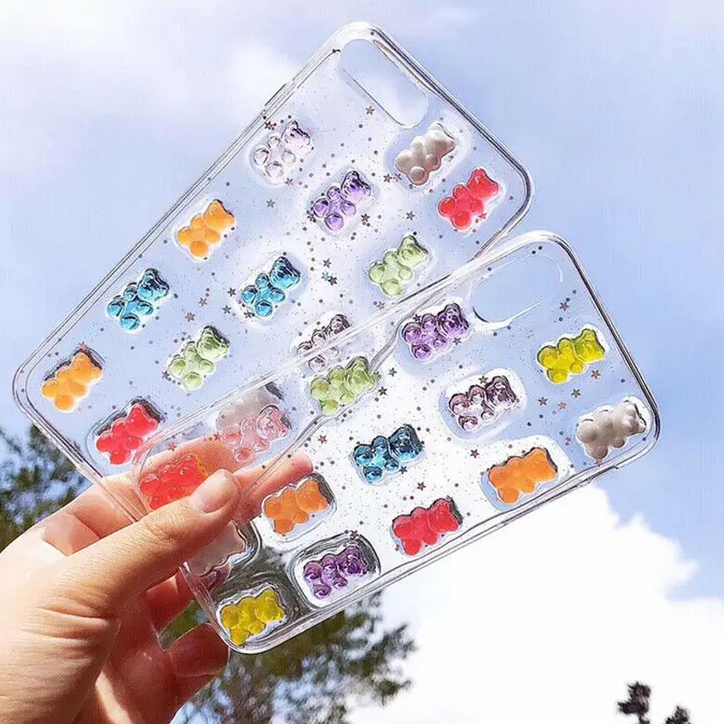 Oppo Reno 5 Lite 3d Kabartmalı Ayıcık Emoji Kılıf