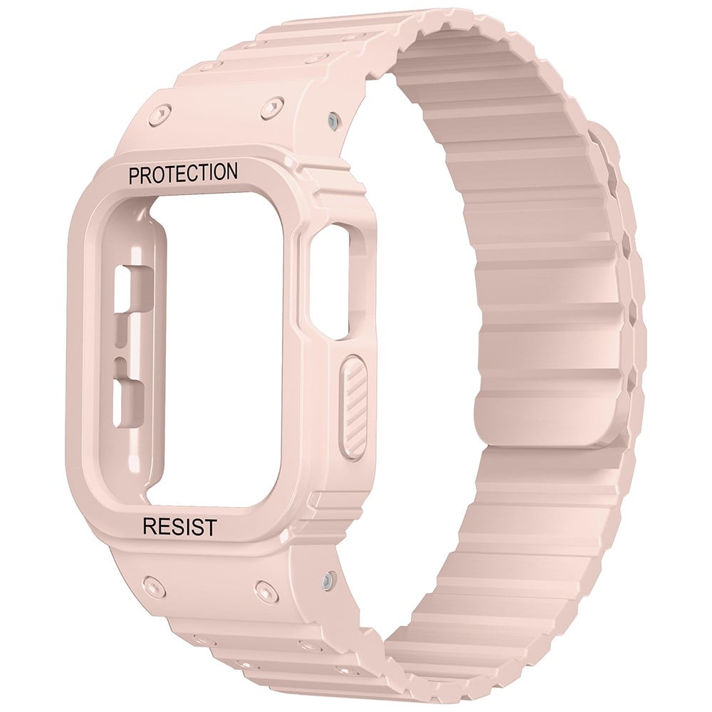 Apple Watch 10 42mm Zore KRD-142 Airbag Tasarımlı Kasa Koruyuculu Silikon Kordon