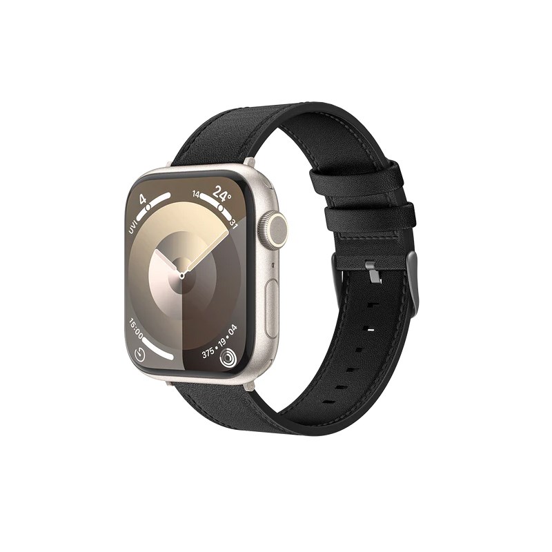 Apple Watch 10 46mm Benks Vintage Genuine Leather Serisi Deri Kordon Strap Kayış