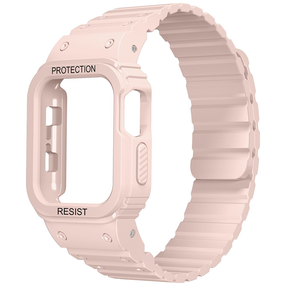 Apple Watch 10 46mm Zore KRD-142 Airbag Tasarımlı Kasa Koruyuculu Silikon Kordon