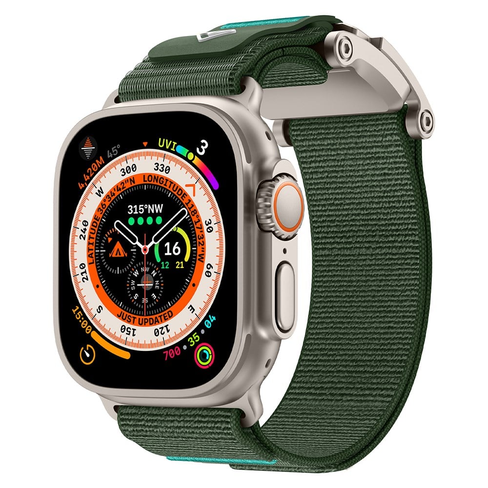 Apple Watch 10 46mm Zore KRD-154 Naylon Kumaş Hasır Örgülü Kordon