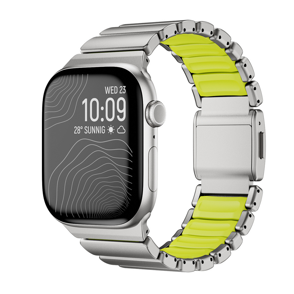 Apple Watch 44mm Zore KRD-151 Metal Silikon Kordon