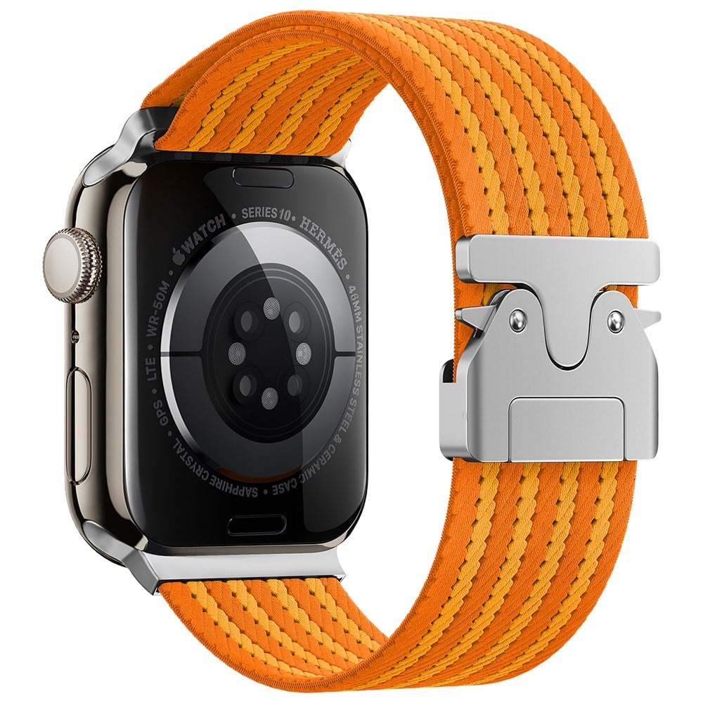 Apple Watch 45mm Zore KRD-133 Naylon Kumaş Hasır Örgülü Kordon