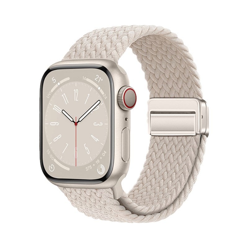 Apple Watch 7 41mm Zore KRD-134 Örgü Tasarımlı Hasır Kordon Strap Kayış