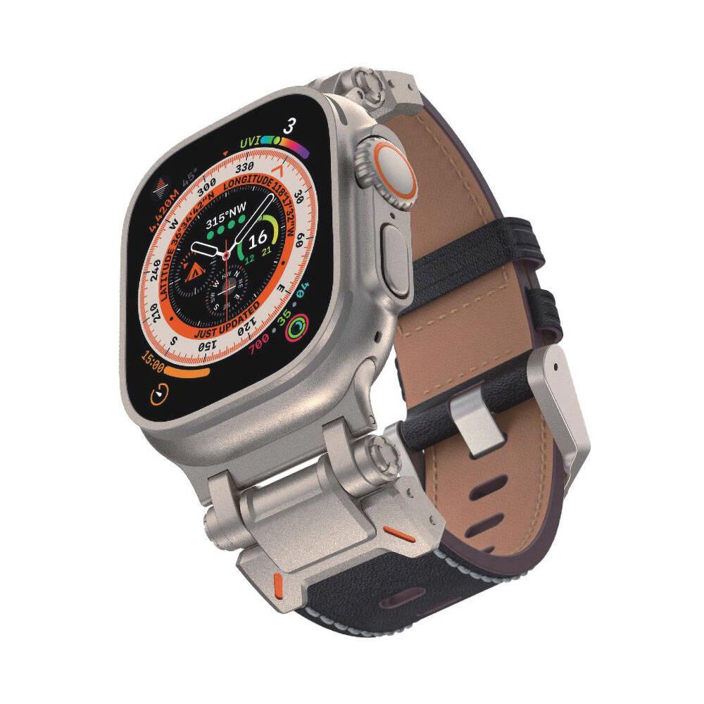 Apple Watch Ultra 49mm Zore KRD-114 Metal Başlıklı Silikon Kordon