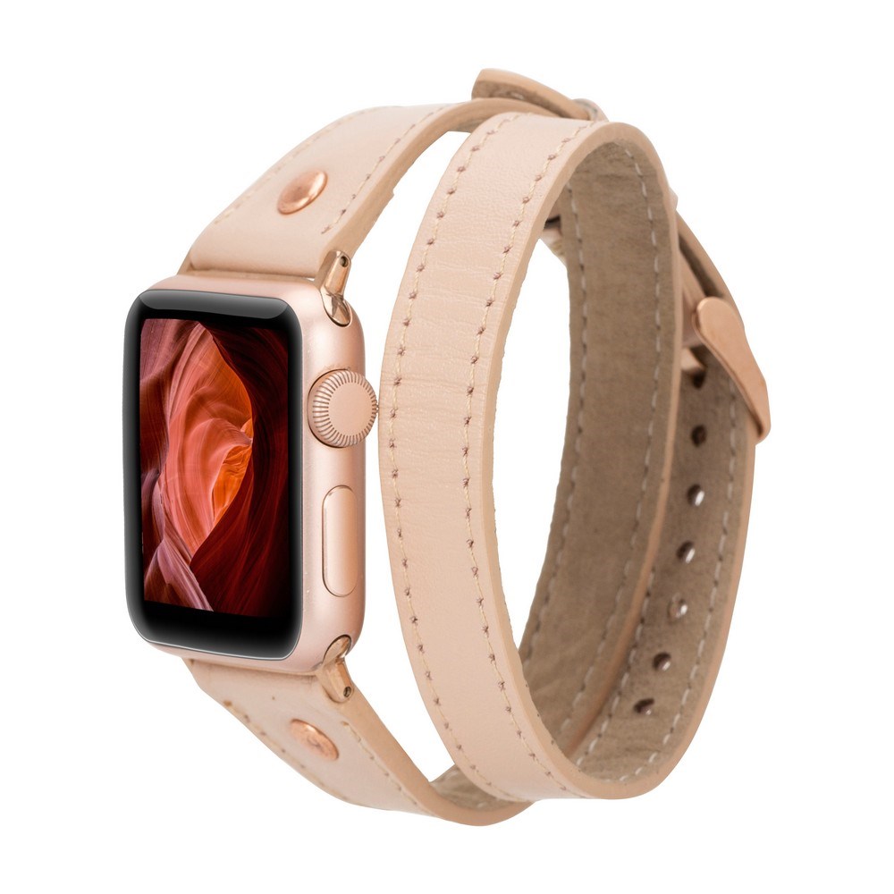 Apple Watch Uyumlu Deri Kordon 42-44-45mm Slim DT RT NU1