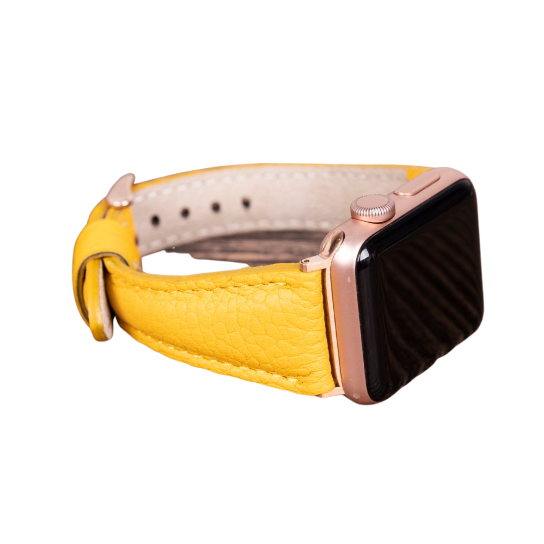 Apple Watch Uyumlu Deri Kordon 42-44-45mm Slim FL12