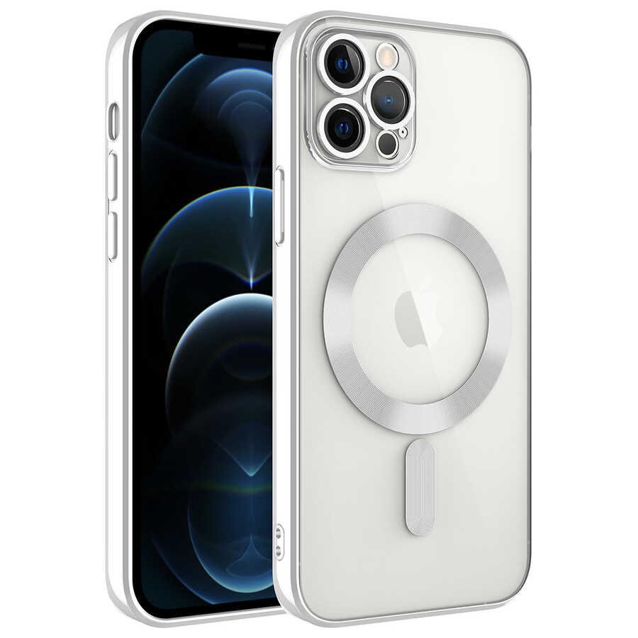 Apple iPhone 11 Pro Max Kılıf Kamera Korumalı Magsafe Wireless Şarj Özellikli Zore Demre Kapak