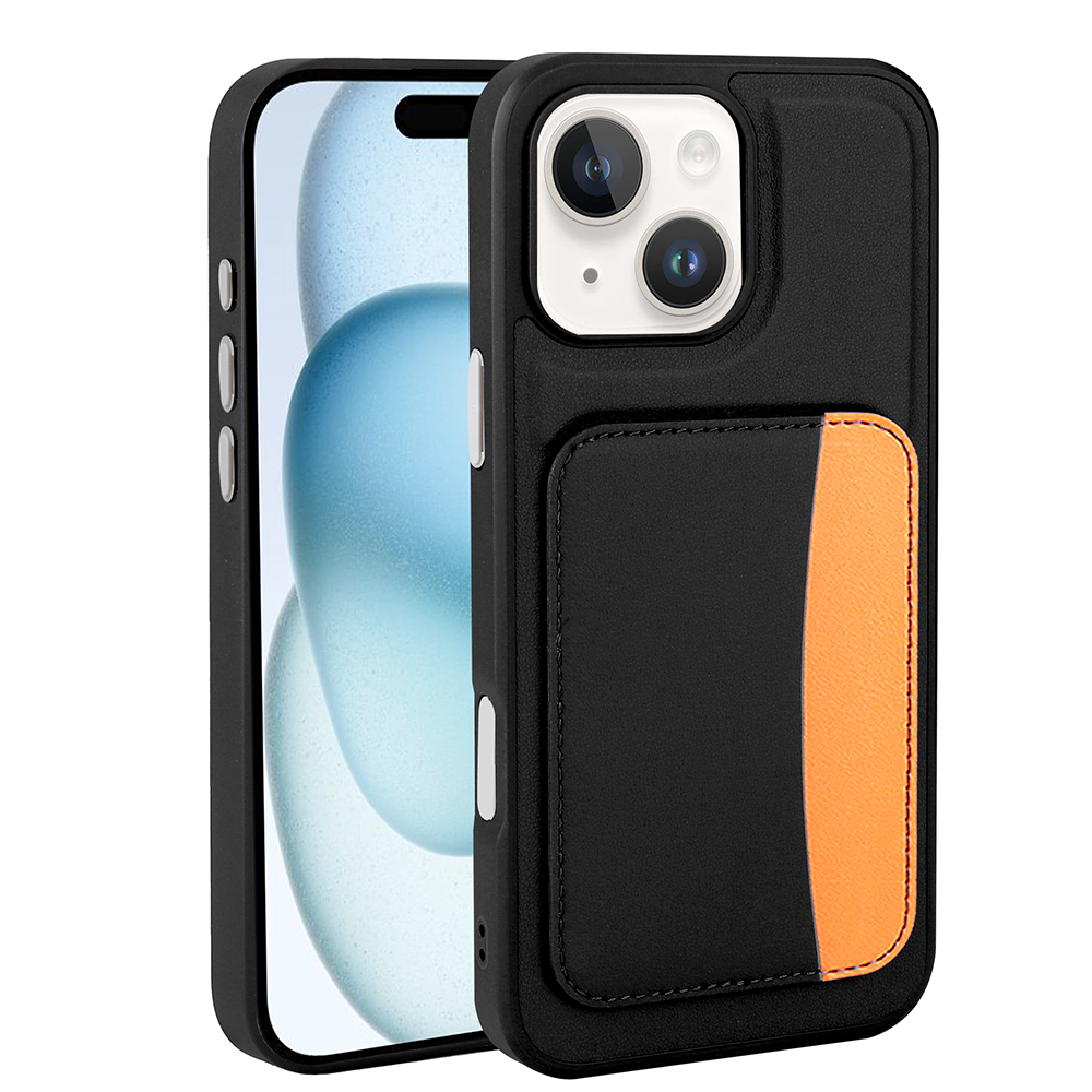 Apple iPhone 13 Kılıf Kartlıklı Zore X-Kart Silikon Kapak